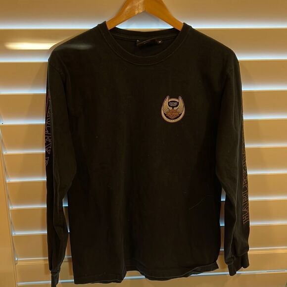Mens Harley Davidson longsleeve logo tshirt 2008 medium - Picture 2 of 4